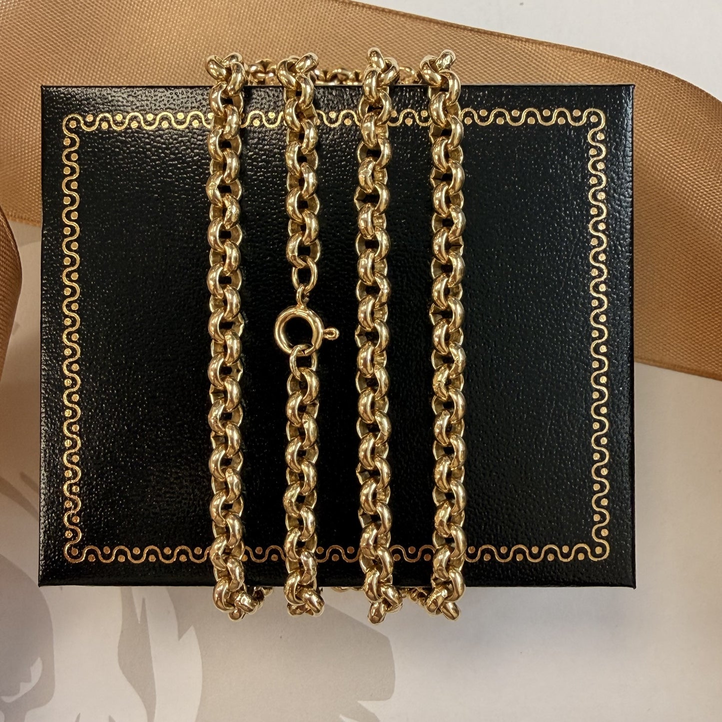 9ct Yellow Gold Belcher Chain - 26 Inch