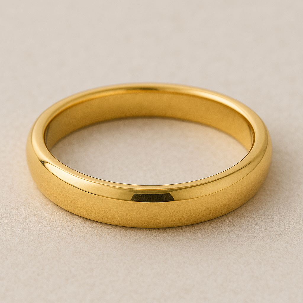 9ct Gold Court Wedding Ring - 3mm width
