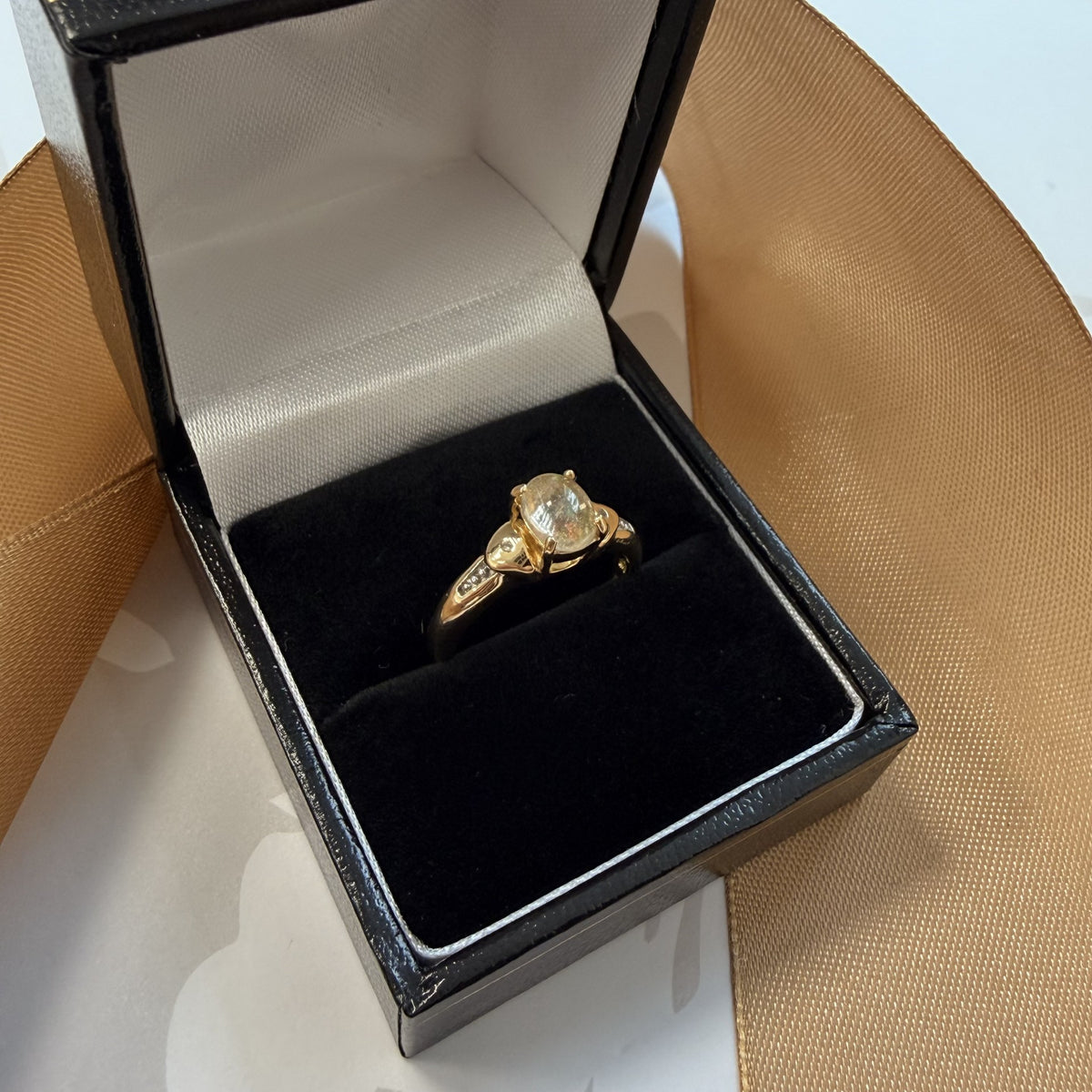 14ct Yellow Gold Opal Dress Ring