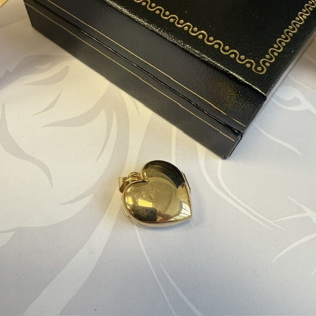 9ct Gold Diamond Locket Ornate Design