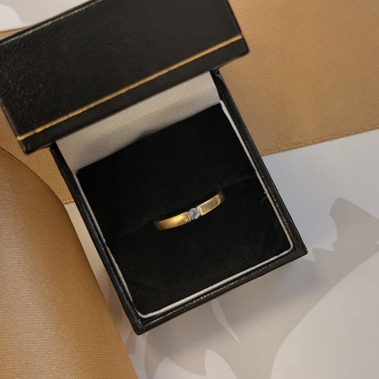 9ct Yellow Gold Tanzanite Solitaire Ring