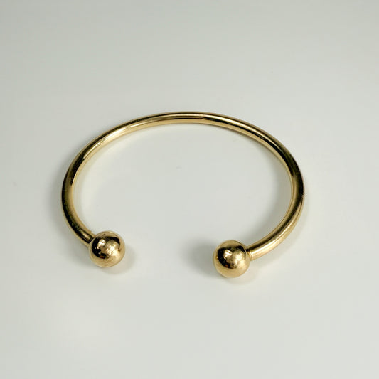 9ct Yellow Gold 4mm Torque Bangle