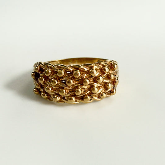 9ct Yellow Gold Keeper Ring