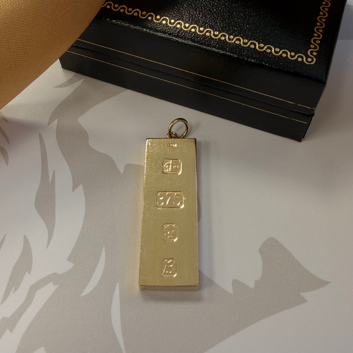 9ct Gold Ingot Pendant