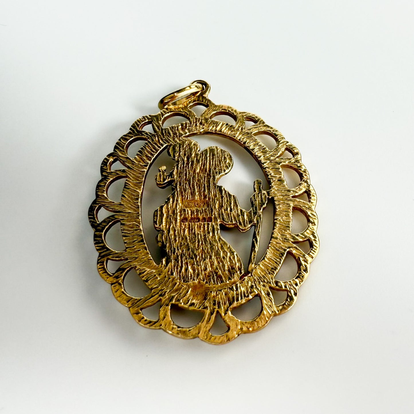 9ct Yellow Gold Saint Christopher Medal Pendant