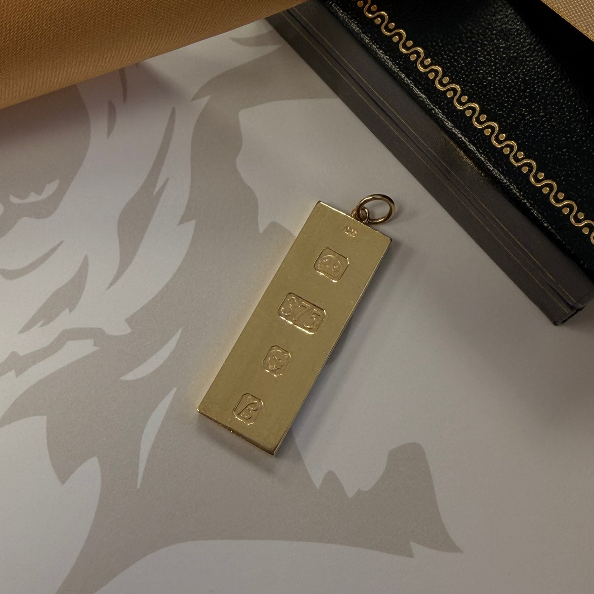 9ct Gold Ingot Pendant