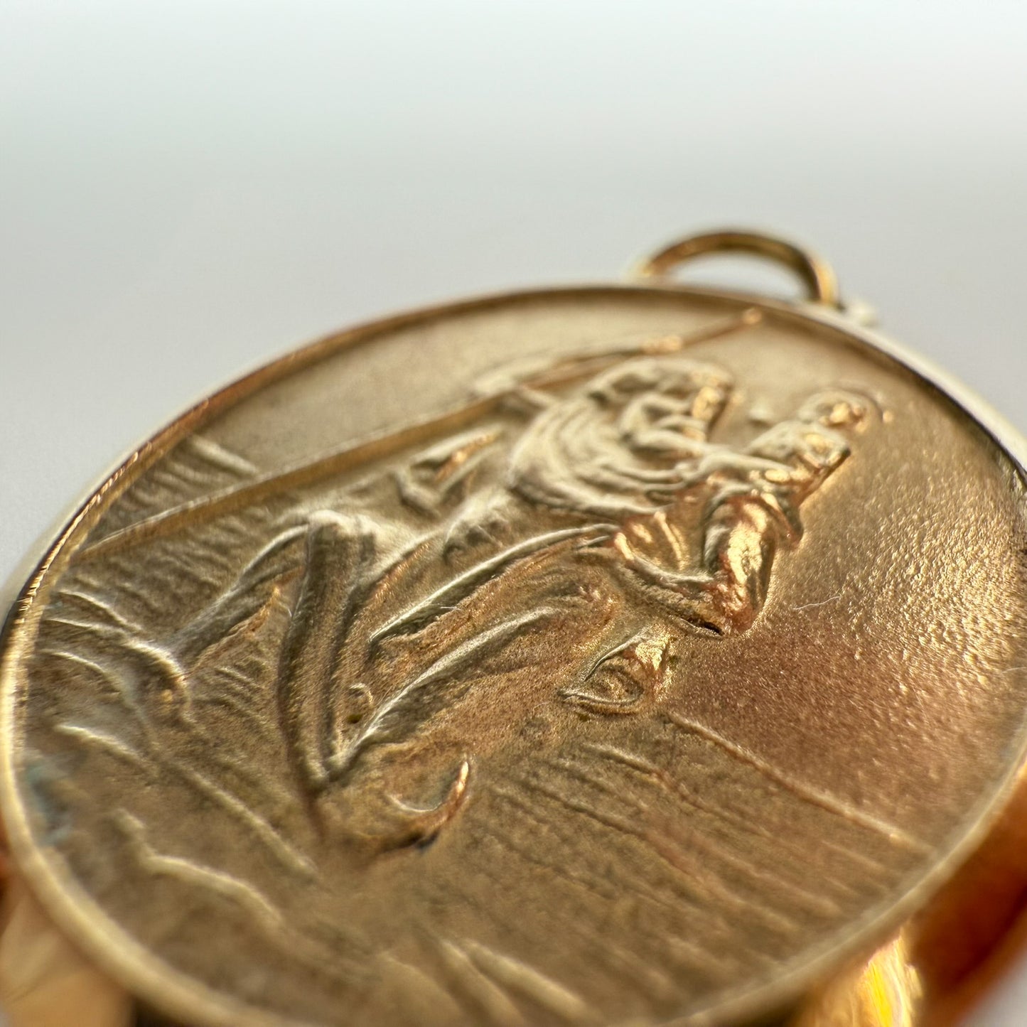 9ct Yellow Gold St. Christopher Pendant