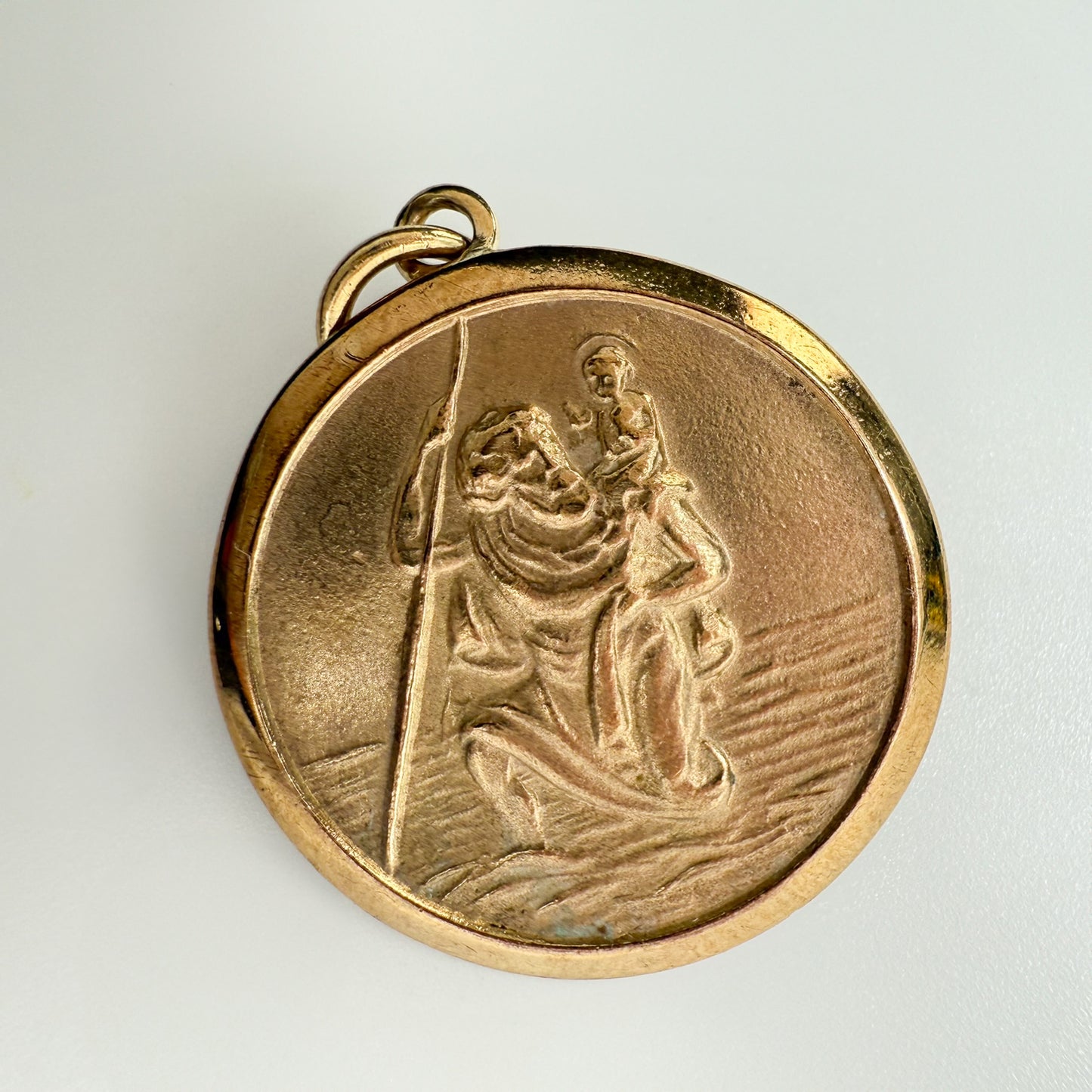 9ct Yellow Gold St. Christopher Pendant