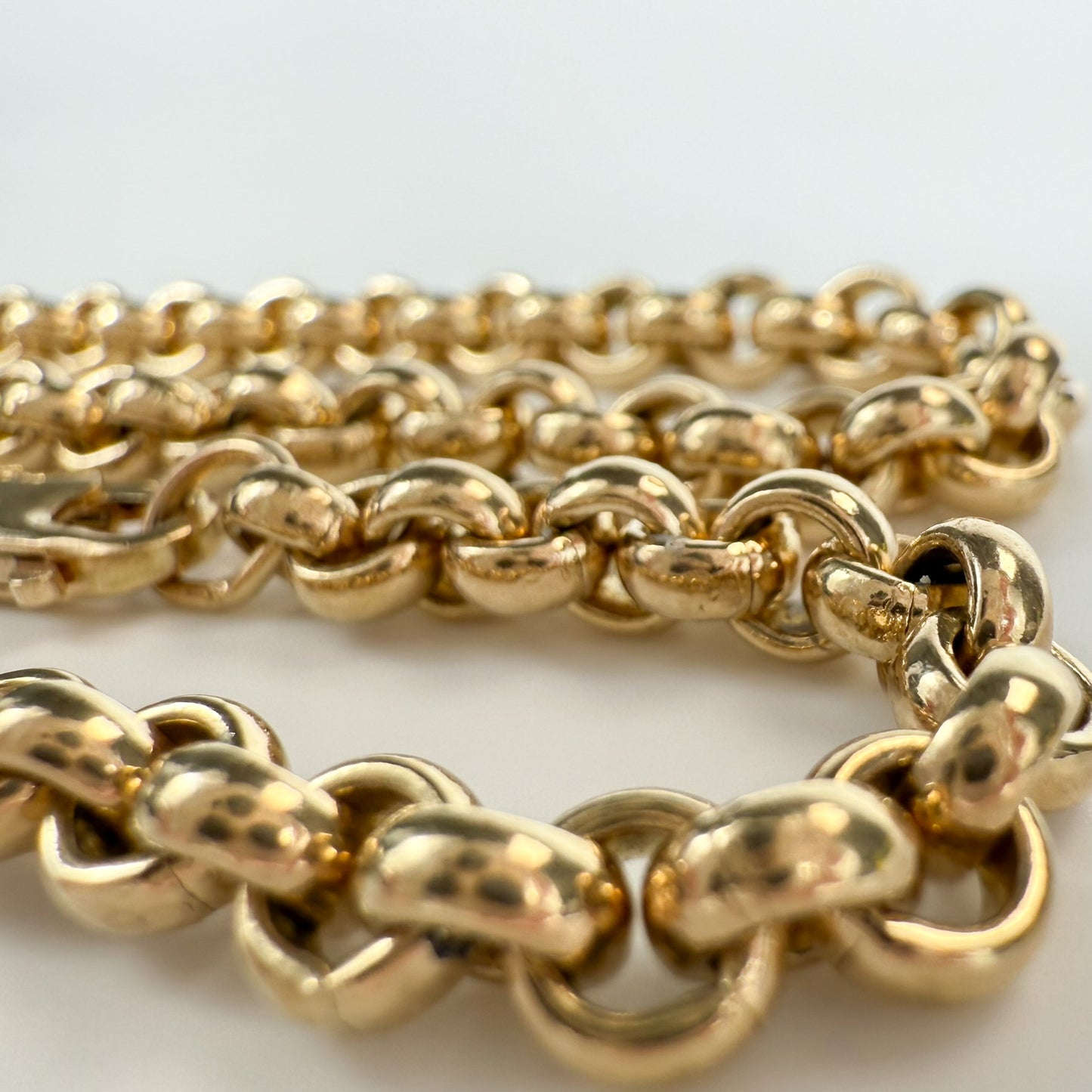 9ct Yellow Gold Belcher Chain 24 inch