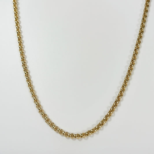 9ct Yellow Gold Belcher Chain 24 inch