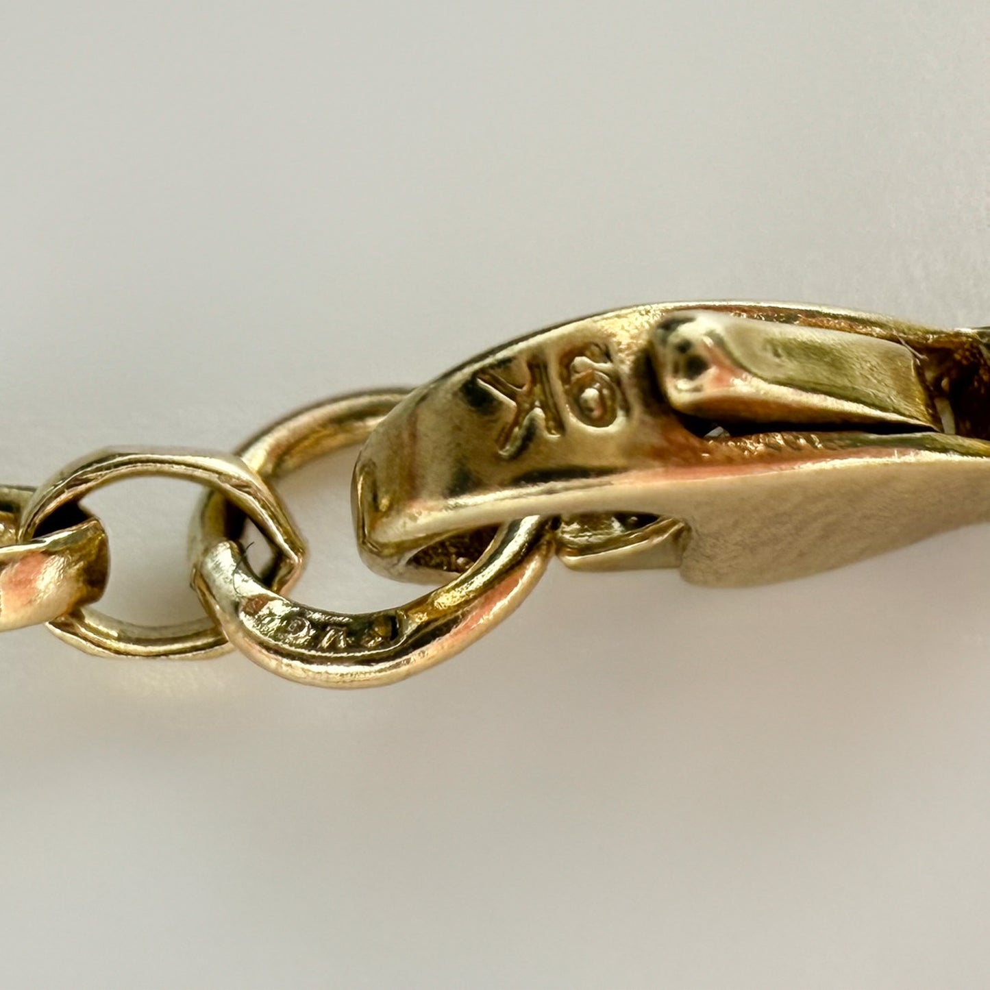 9ct Yellow Gold Small Link 24 inch Belcher Chain
