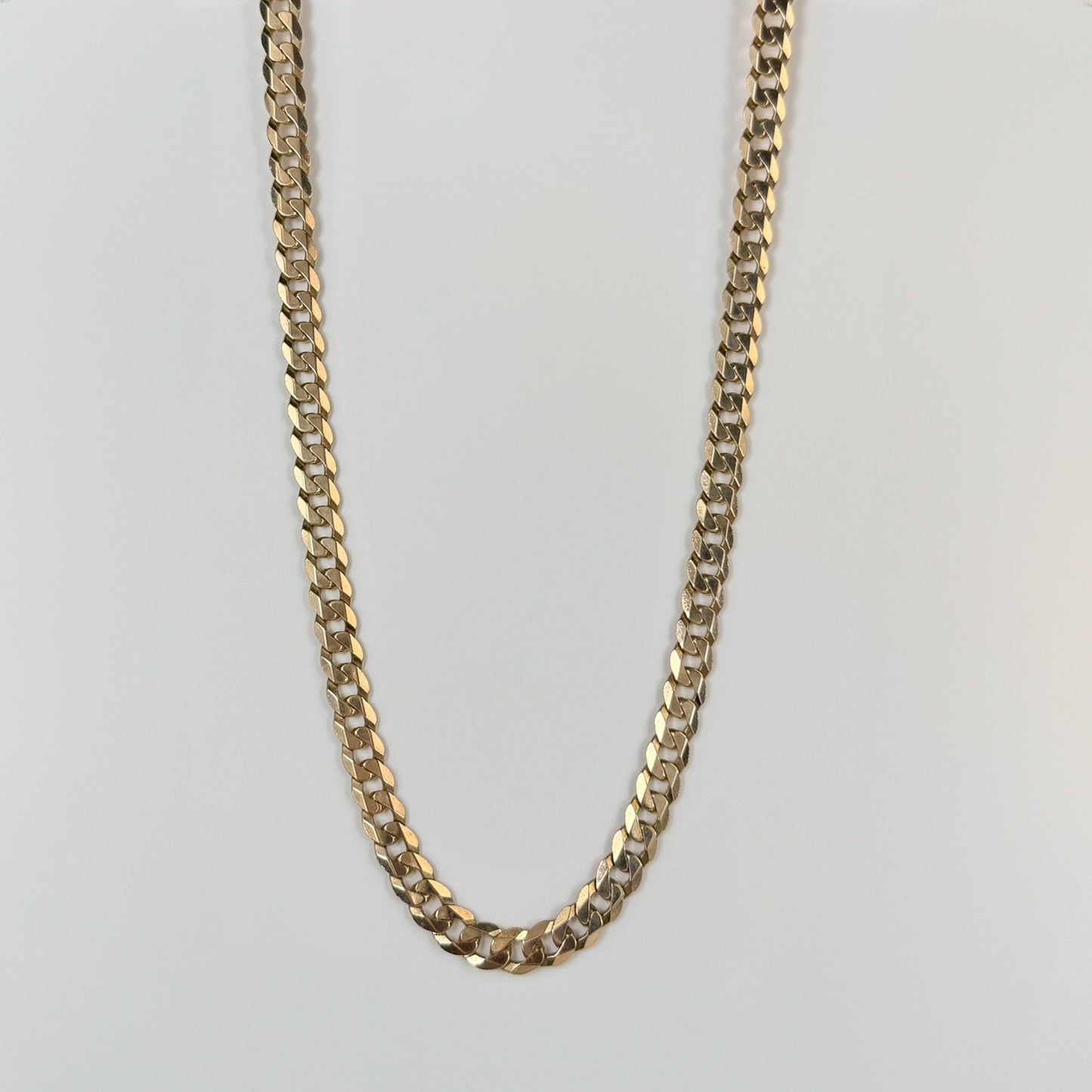 9ct Yellow Gold Curb Chain 20 inches
