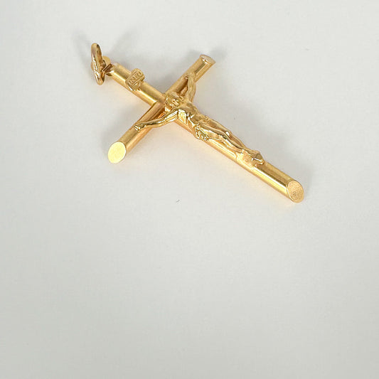 9ct Yellow Gold Crucifix Pendant