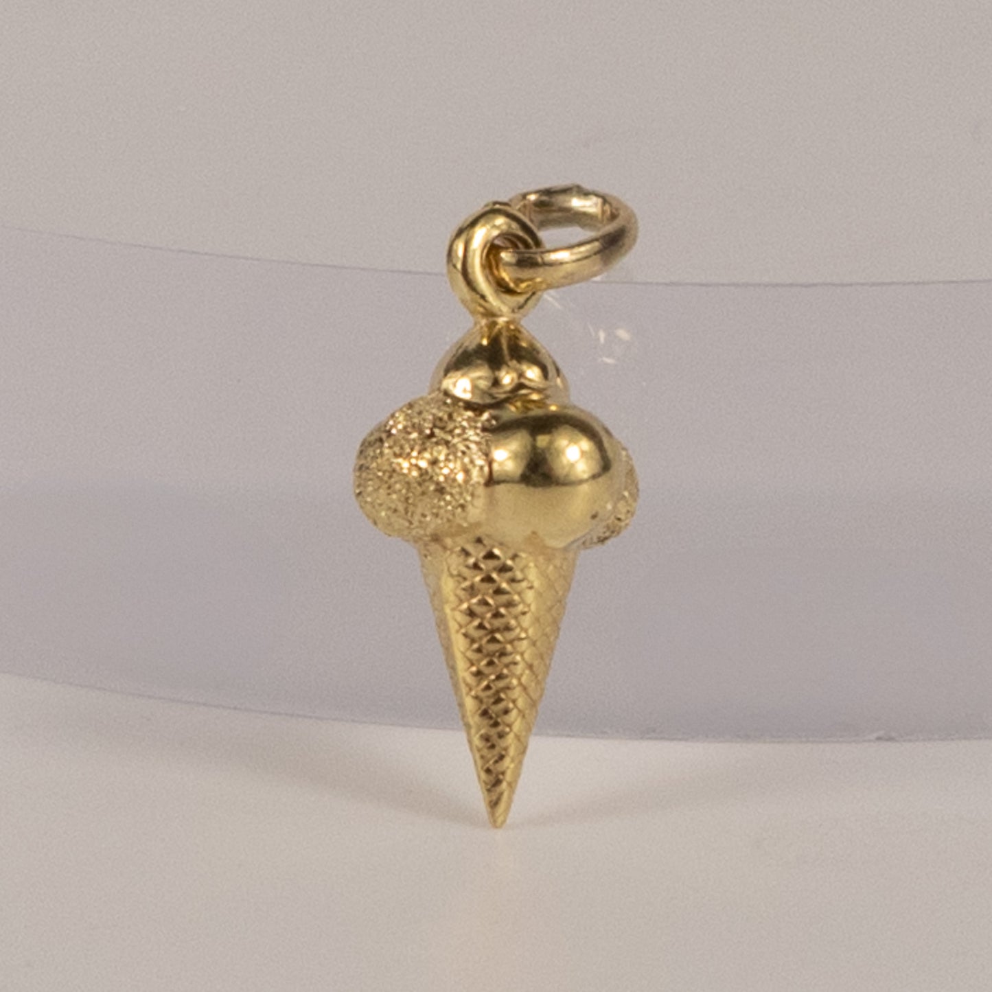 9ct Yellow Gold Ice Cream Cone Charm