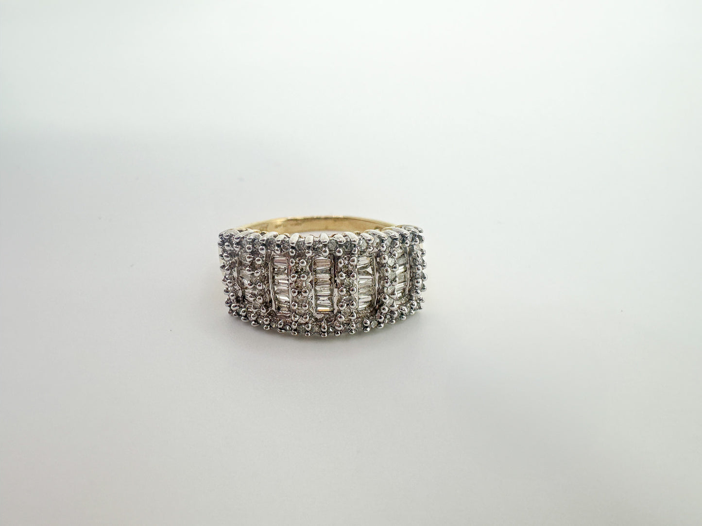9ct Yellow Gold Diamond Dress Ring