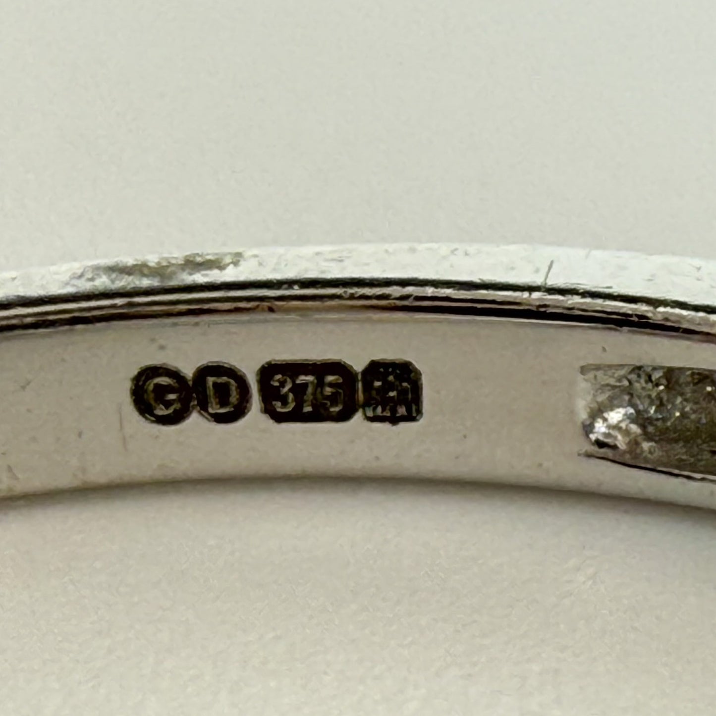 9ct White Gold Diamond Band Ring