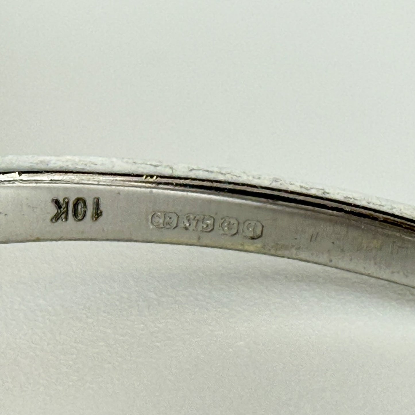 9ct White Gold Diamond Knot Ring