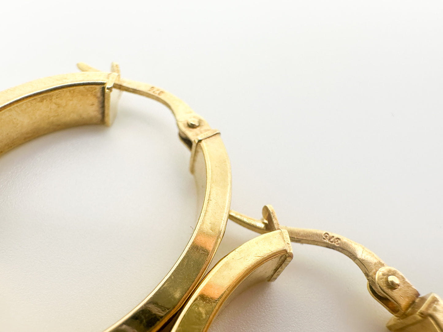 9ct Yellow Gold Greek Link Earrings