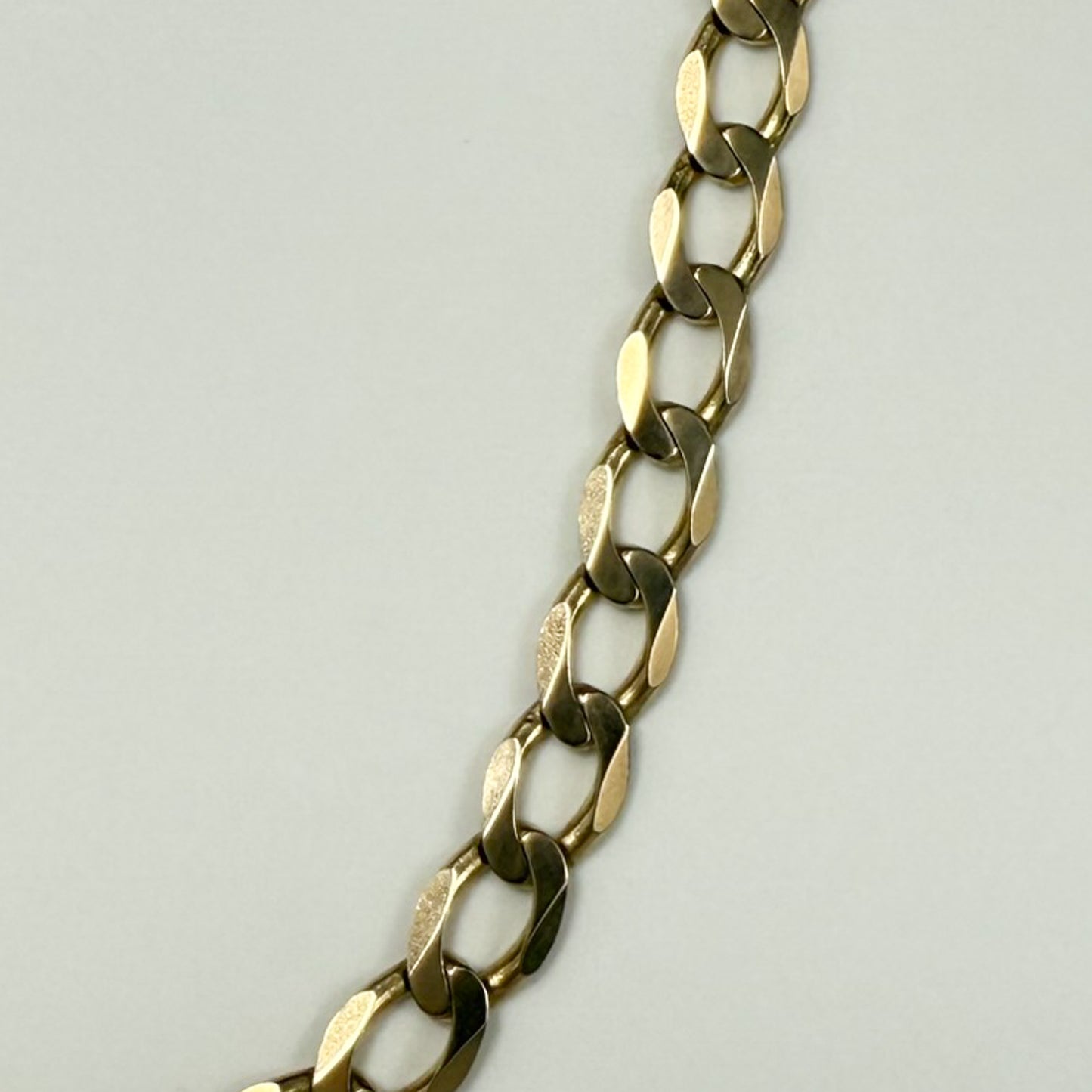 9ct Yellow Gold Flat Curb Chain 18 inches