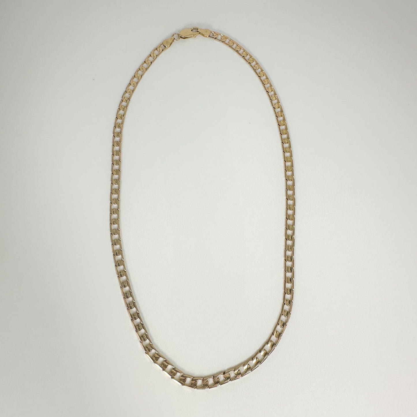 9ct Yellow Gold Curb Chain - 18 Inch