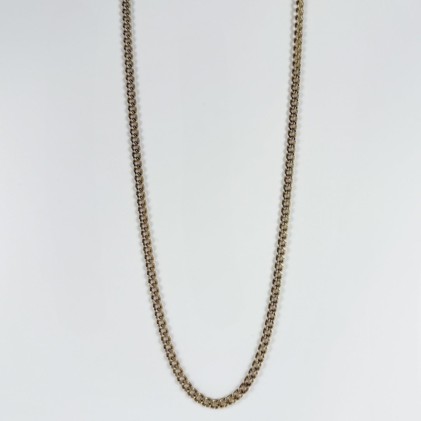 9ct Yellow Gold Heavy Curb Chain Necklace 30 inches
