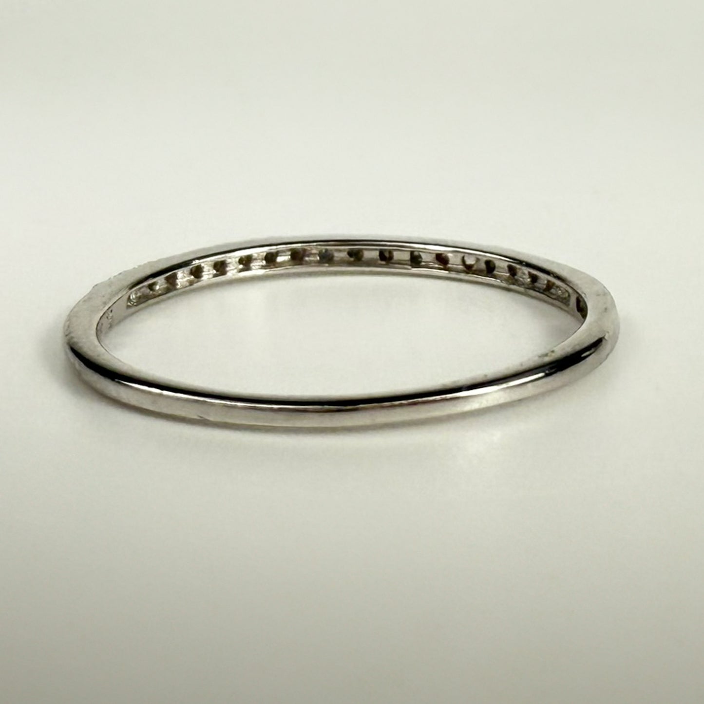 9ct White Gold Diamond Half Eternity Ring