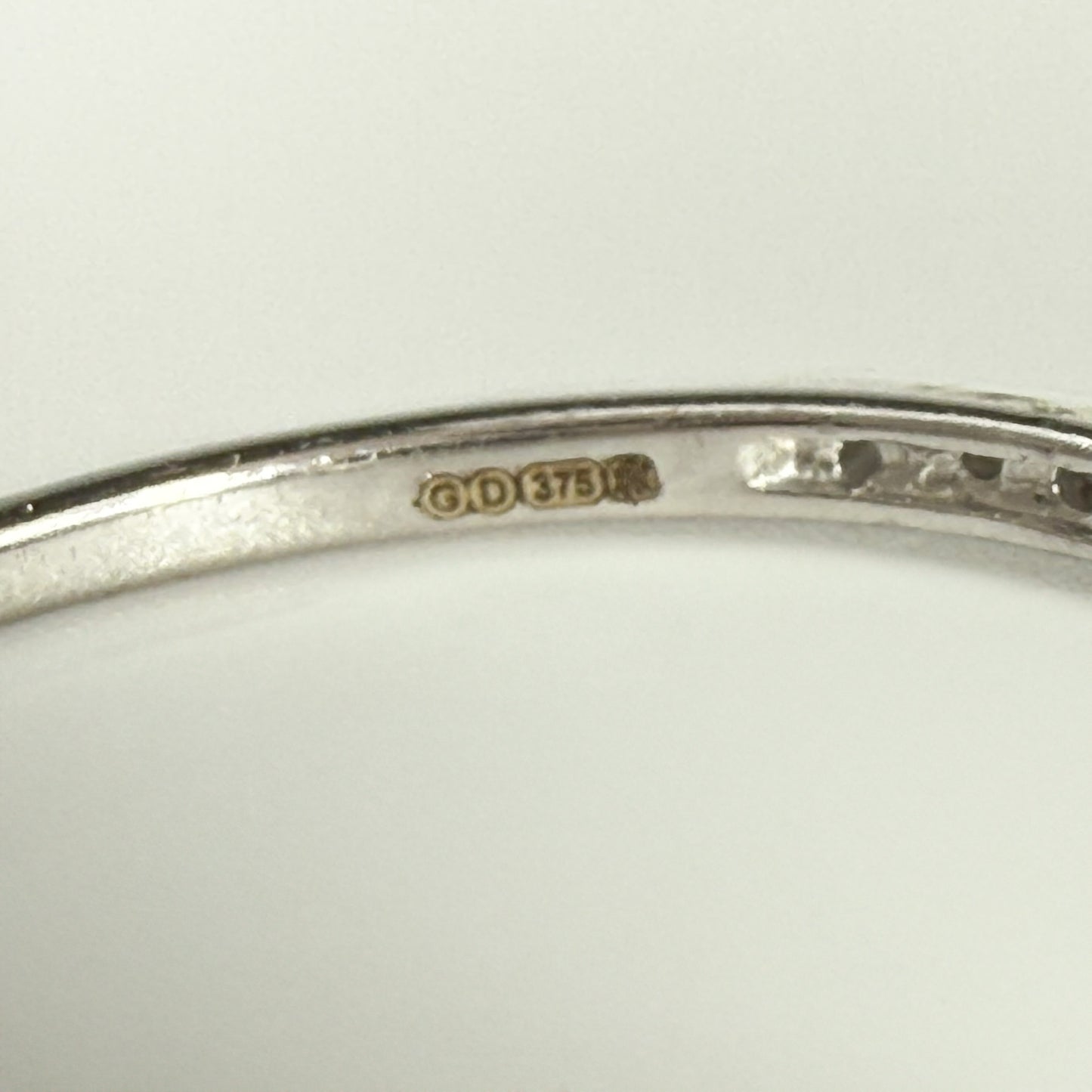 9ct White Gold Diamond Half Eternity Ring