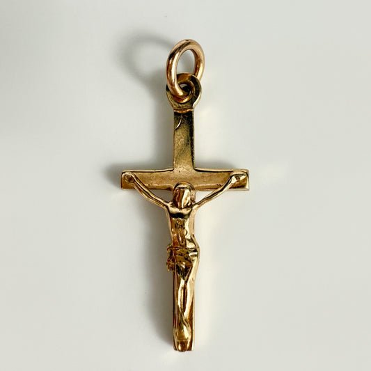9ct Yellow Gold Small Crucifix Pendant