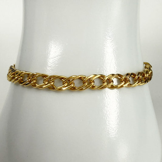 9ct Yellow Gold Vintage Curb Link Bracelet