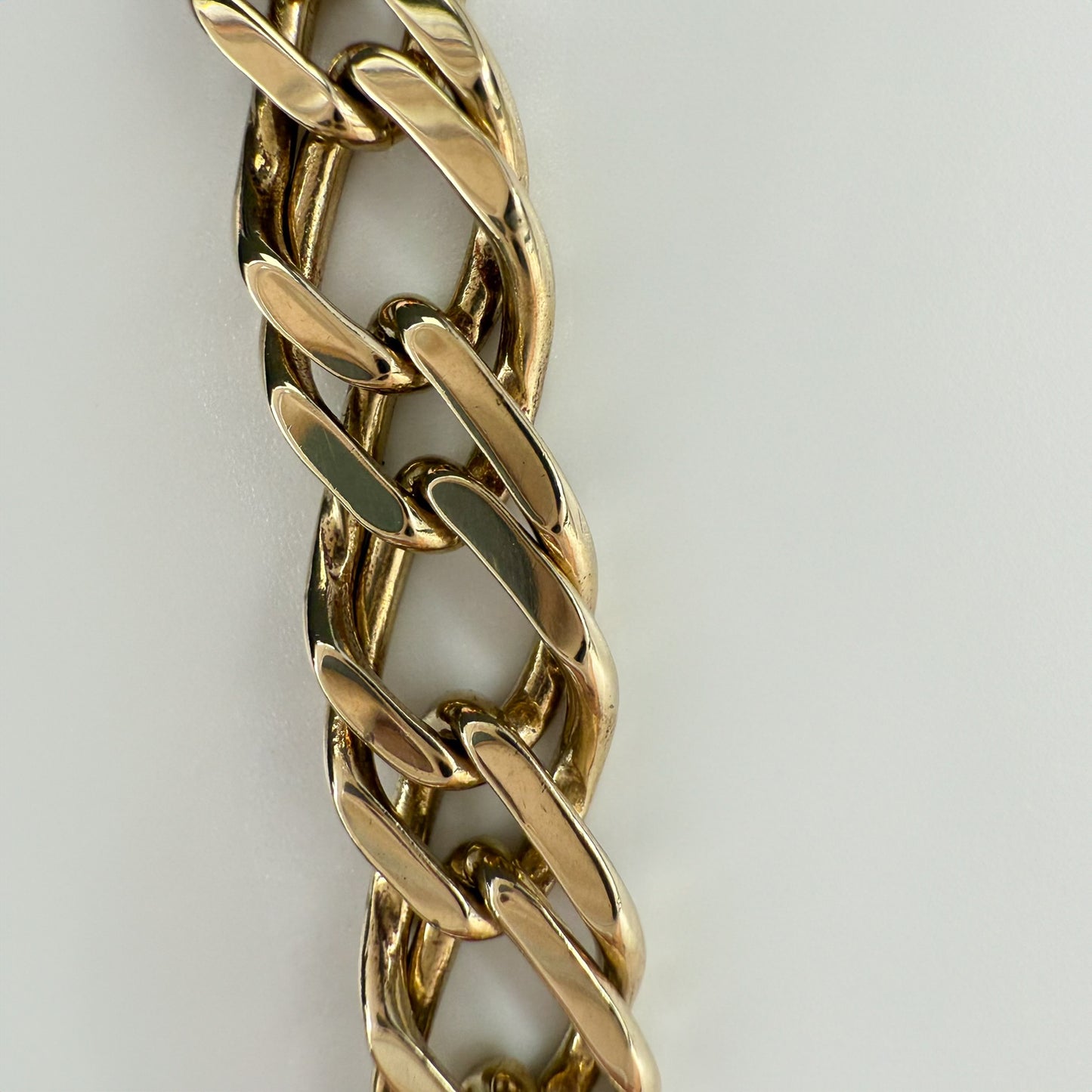 9ct Yellow Gold Heavyweight Curb Chain 20 inches