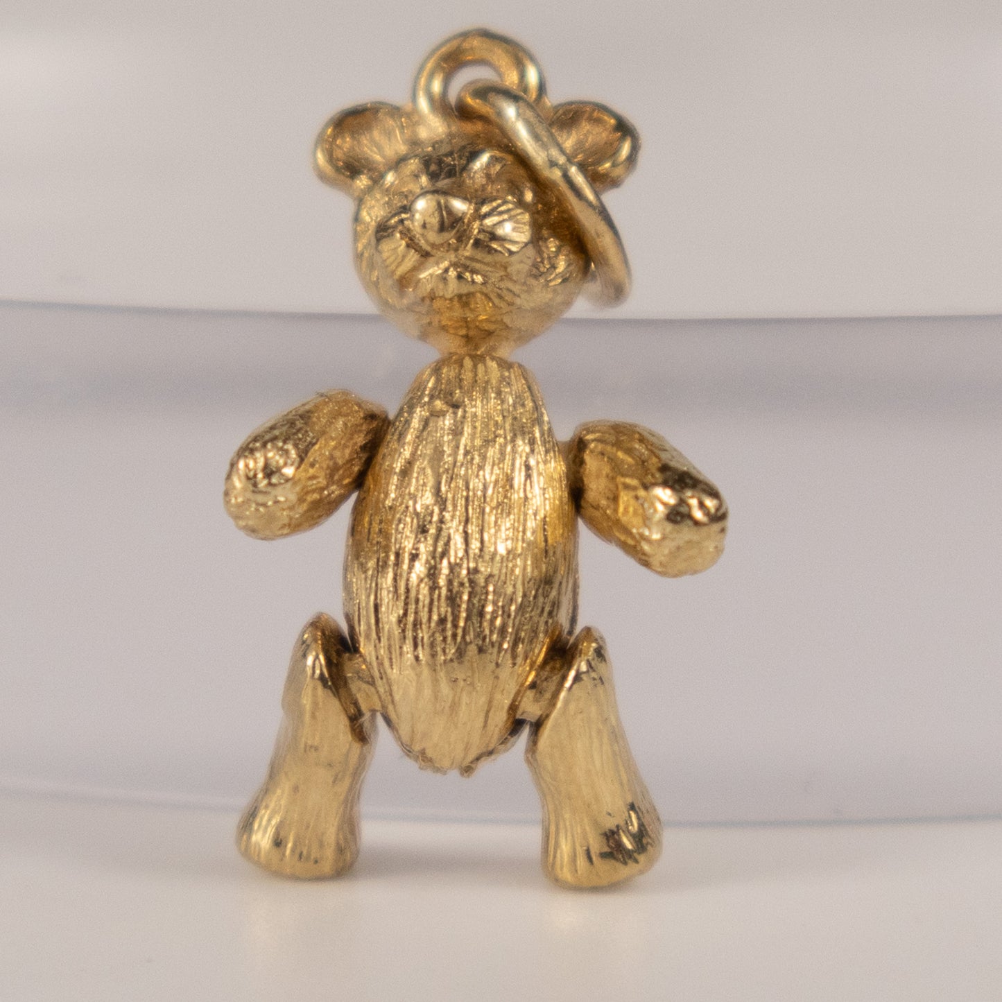 9ct Yellow Gold Articulated Teddy Bear Charm