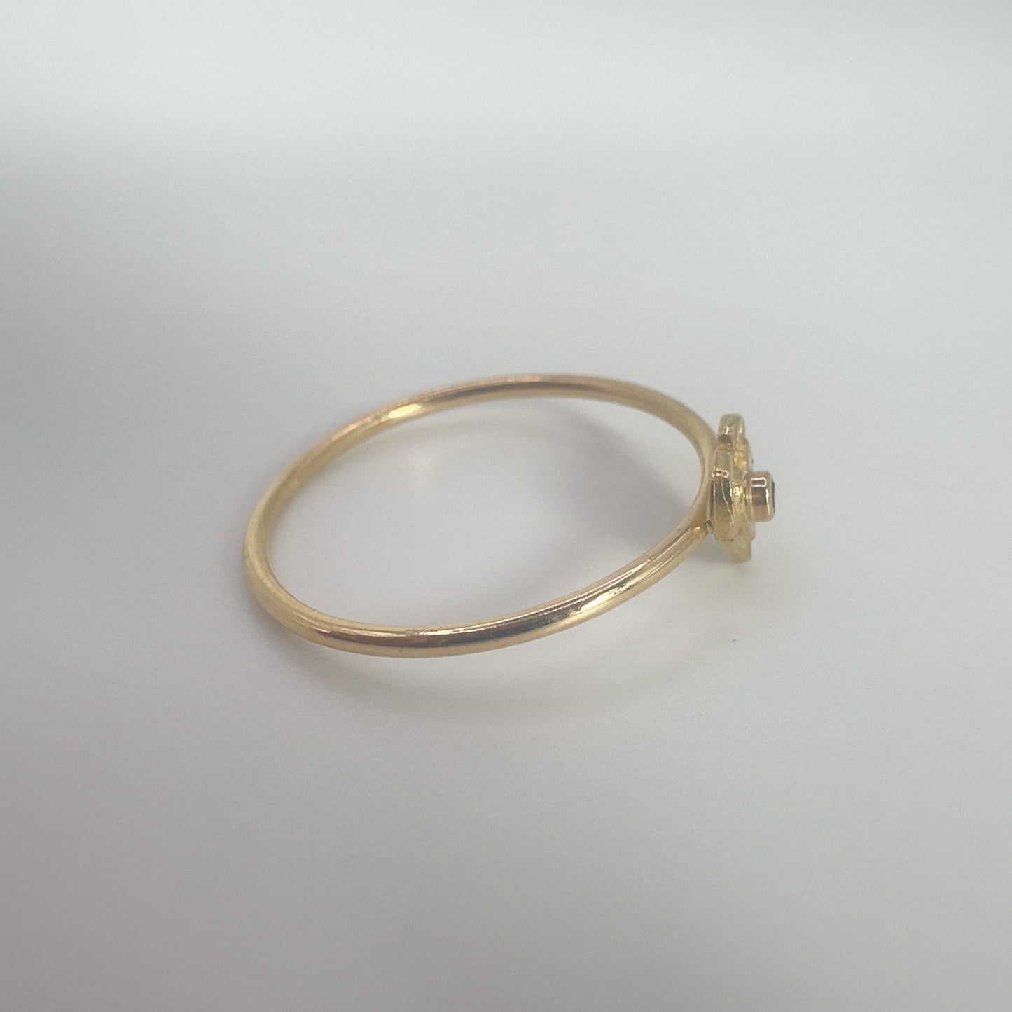 9ct Yellow Gold Tanzanite Love Ring