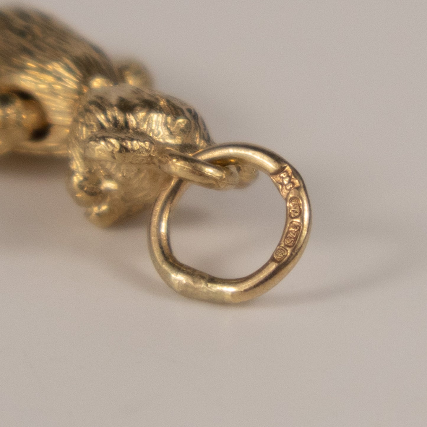 9ct Yellow Gold Articulated Teddy Bear Charm