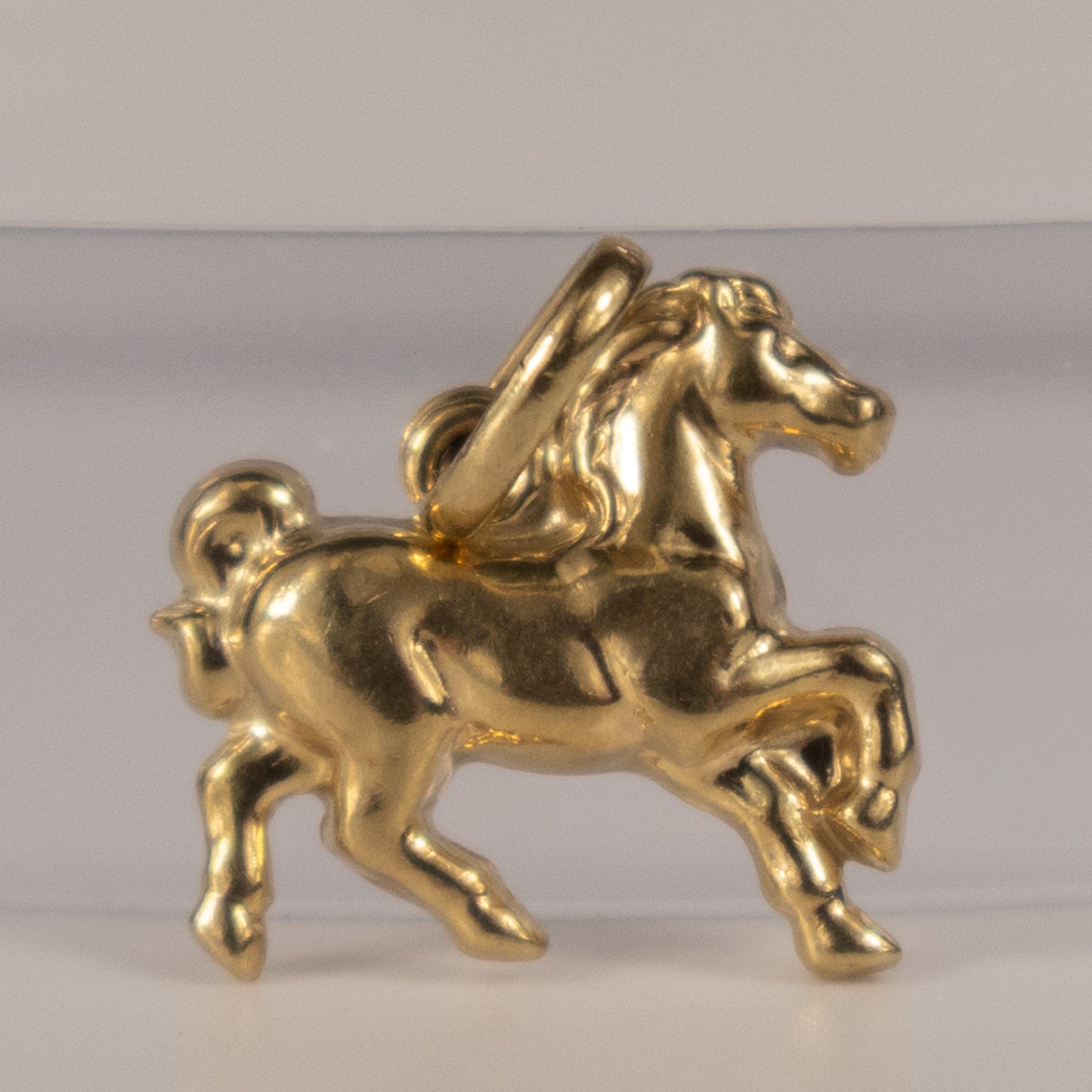 9ct Yellow Gold Prancing Horse Charm