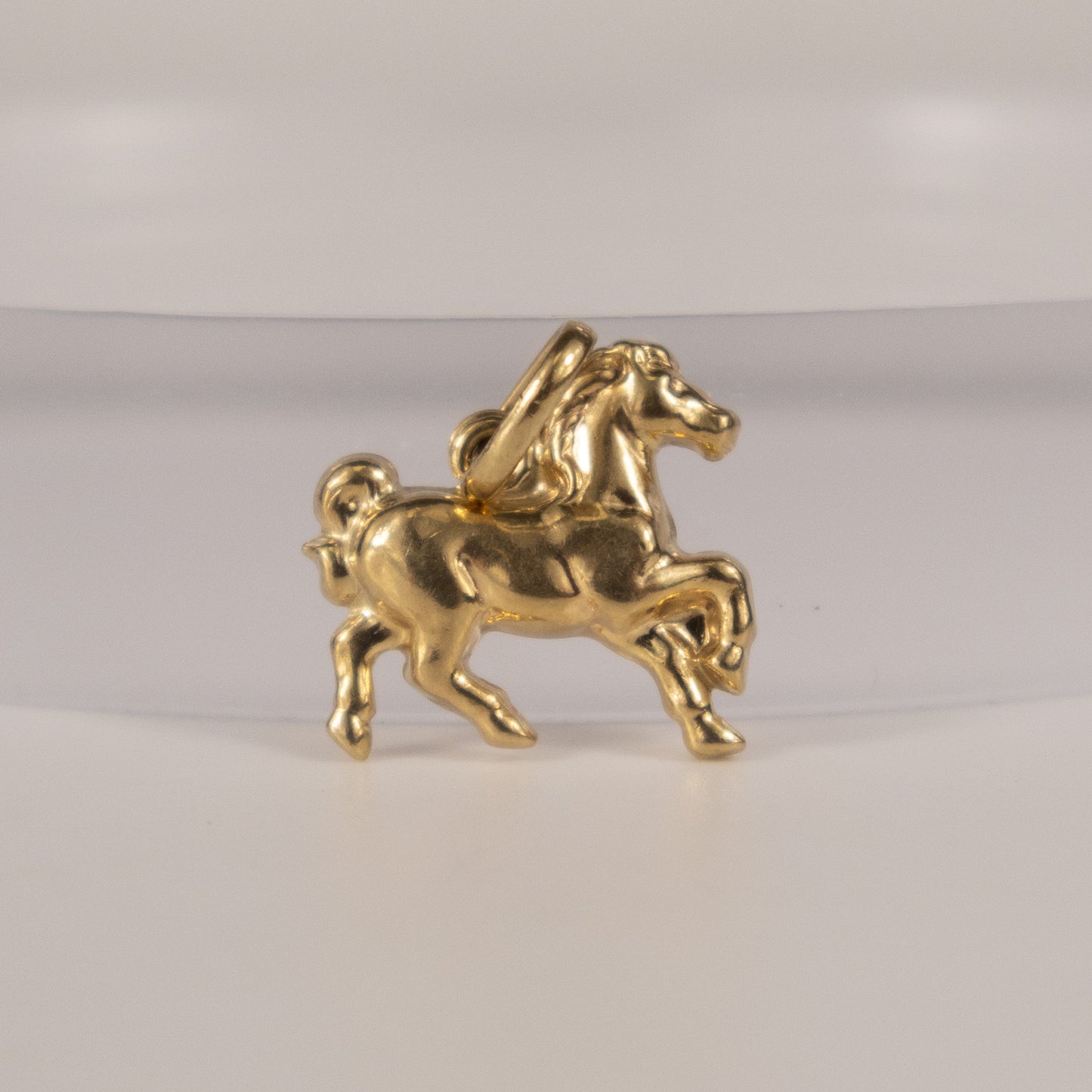 9ct Yellow Gold Prancing Horse Charm
