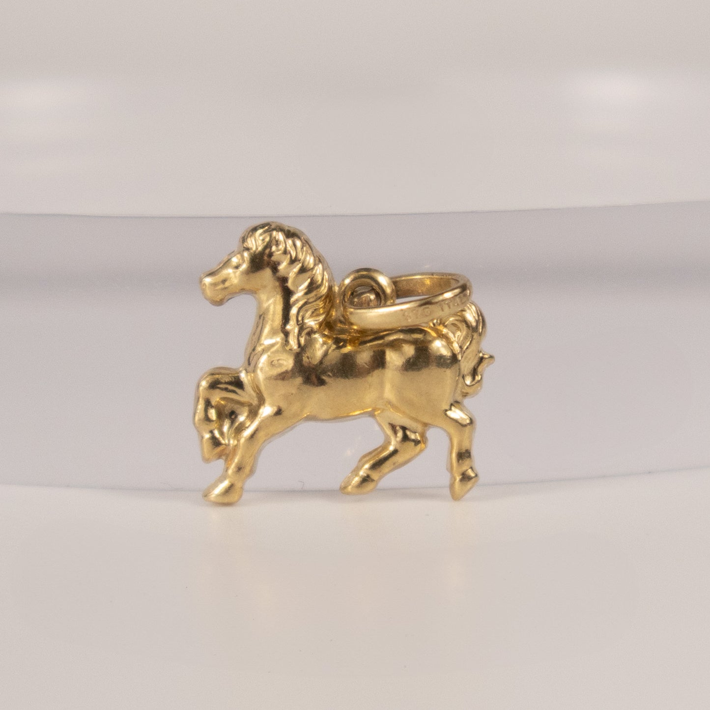 9ct Yellow Gold Prancing Horse Charm