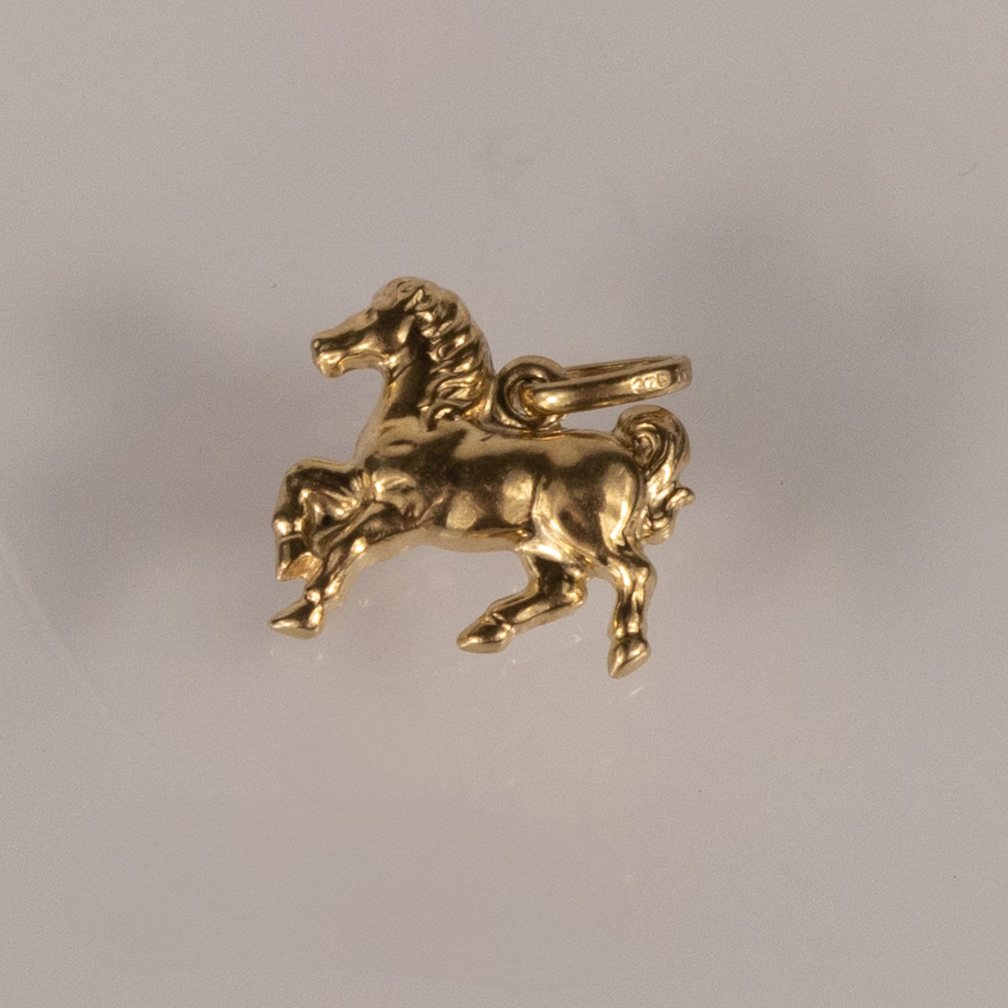 9ct Yellow Gold Prancing Horse Charm