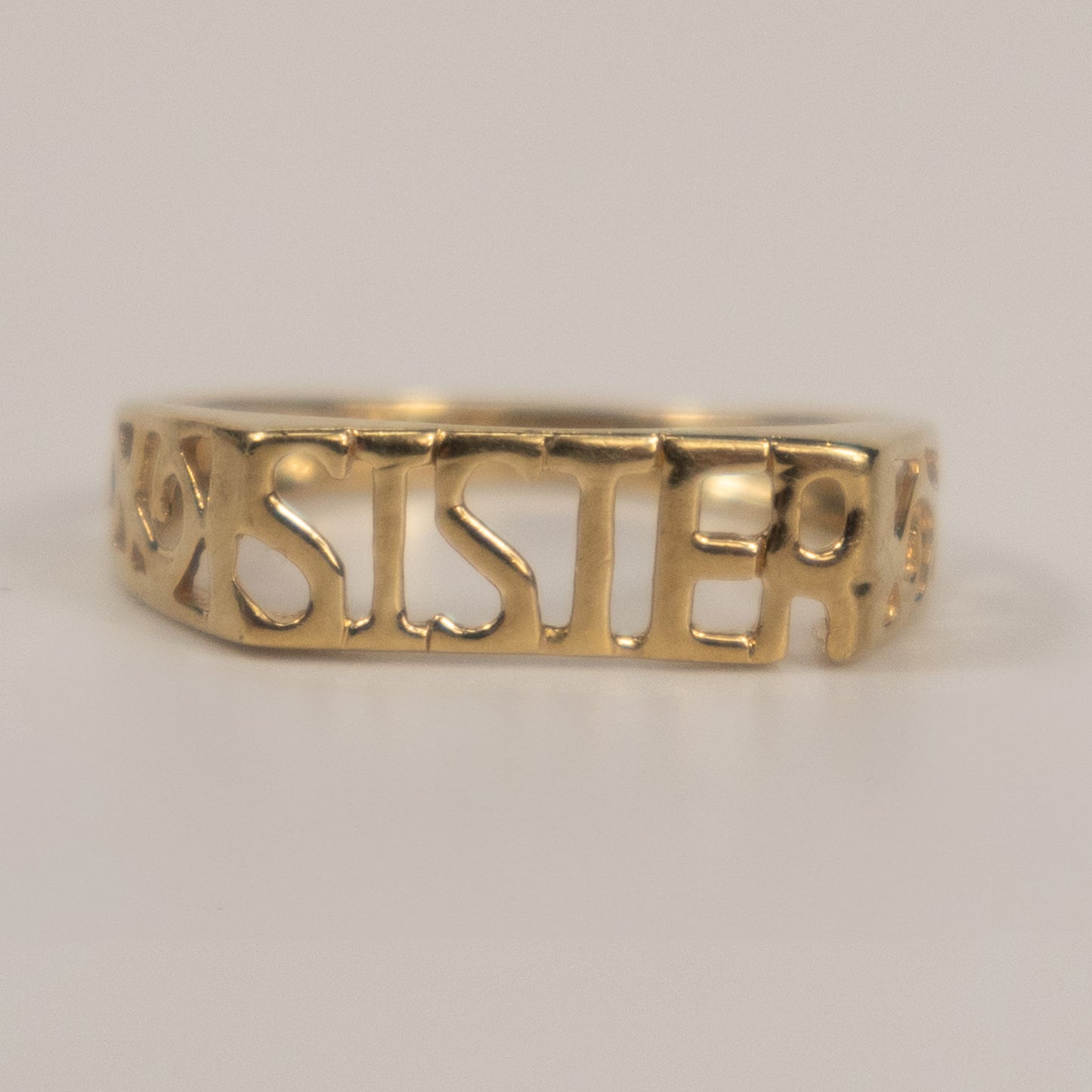 9ct Yellow Gold SISTER Ring