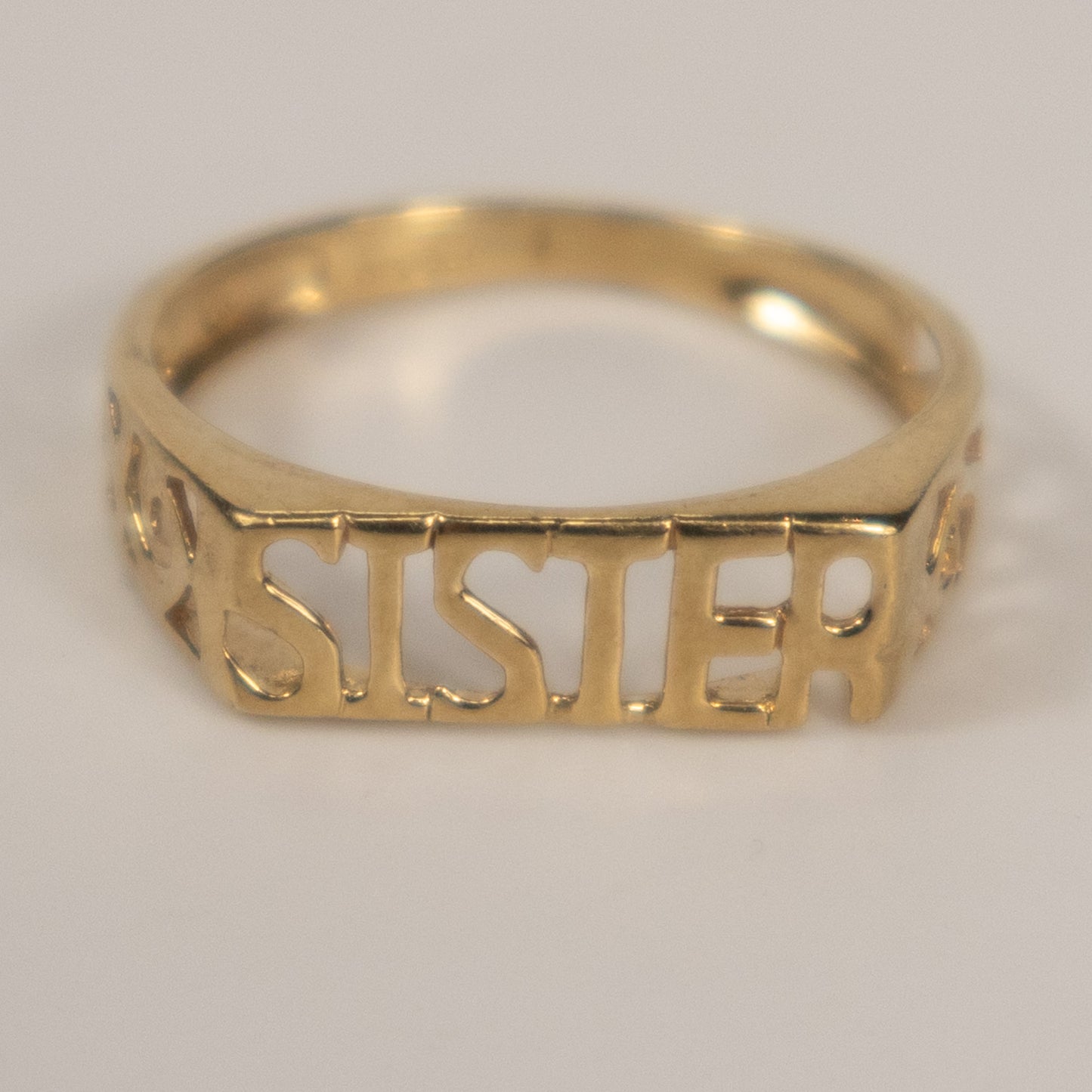 9ct Yellow Gold SISTER Ring