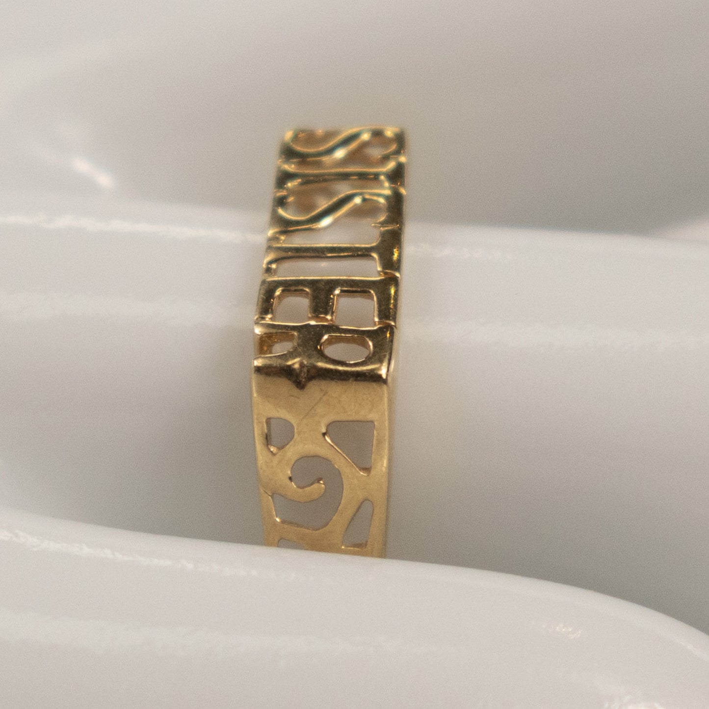 9ct Yellow Gold SISTER Ring