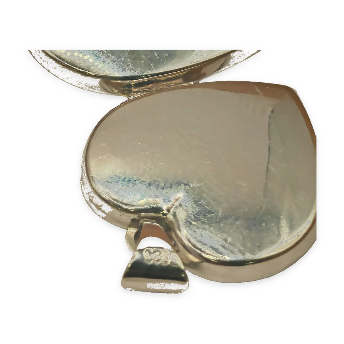 Sterling Silver Heart Pendant, photograph 7 of 7. SKU SIL-34.
