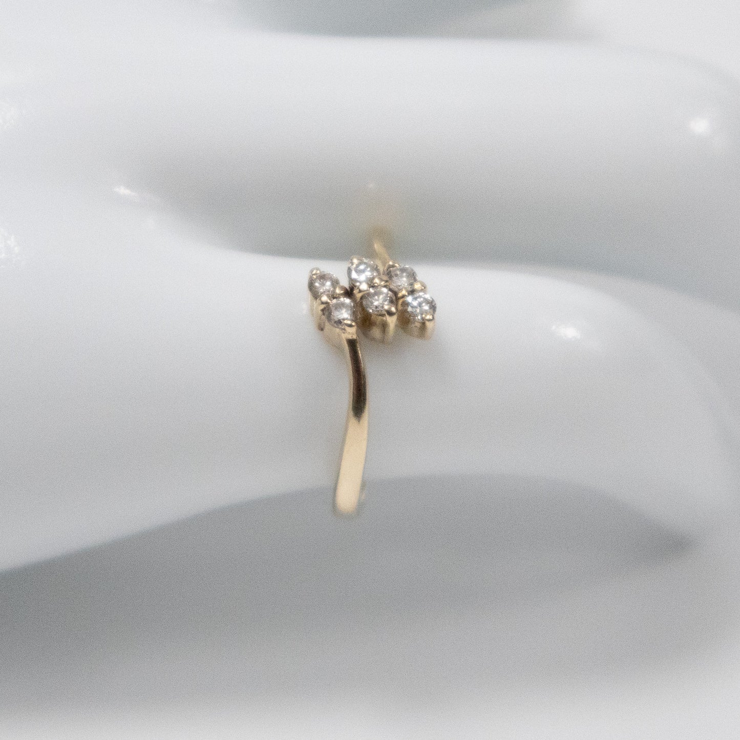 Second-Hand 9ct Yellow Gold Diamond Cluster Ring