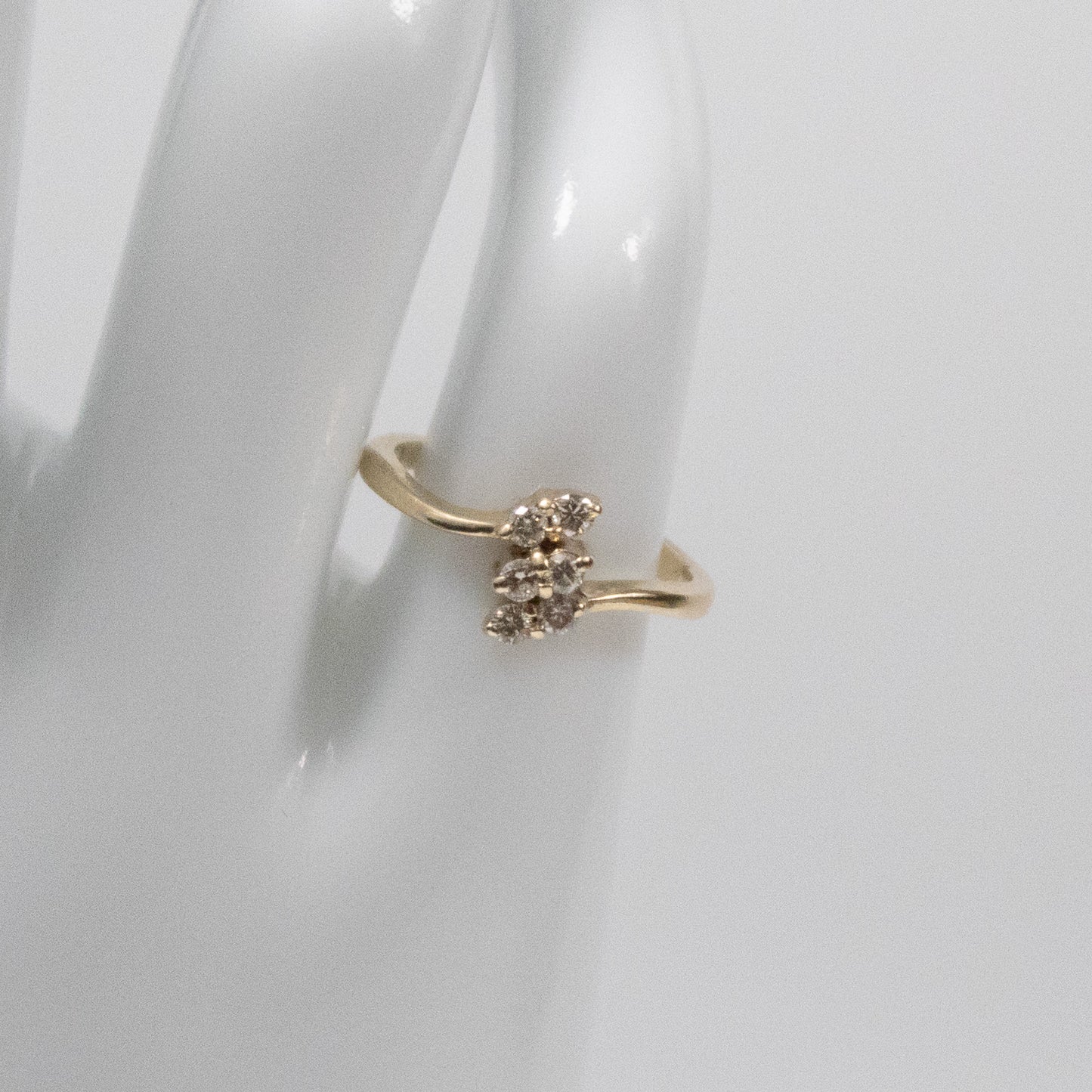 Second-Hand 9ct Yellow Gold Diamond Cluster Ring