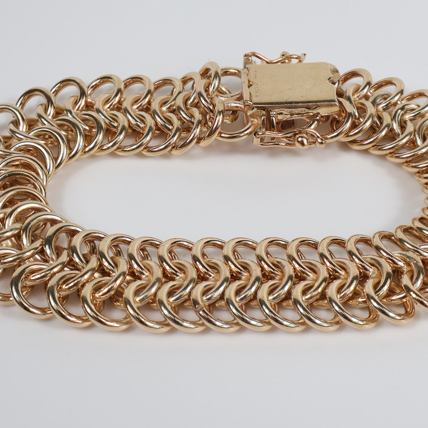 Second-Hand 9ct Yellow Gold Double Link Bracelet