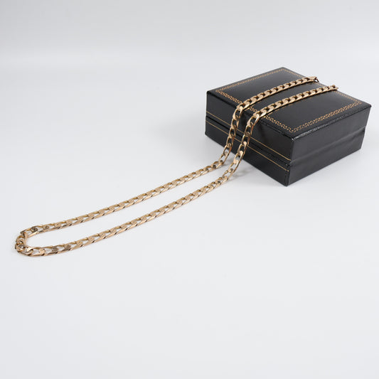 Second-Hand 9ct Yellow Gold 18-Inch Curb Chain Necklace