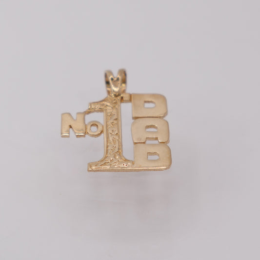 Second-Hand 9ct Yellow Gold “No. 1 Dad” Pendant