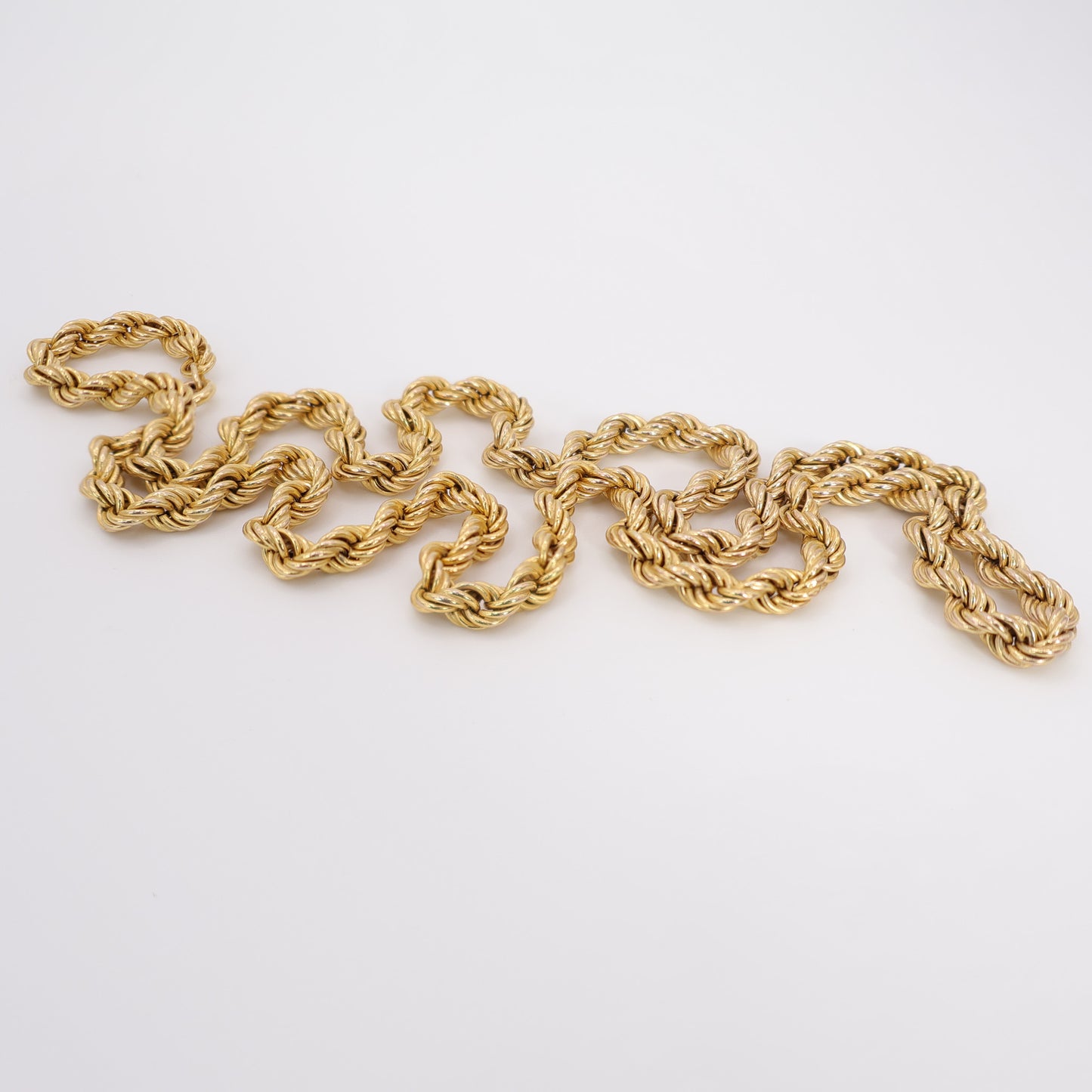 Second-Hand 9ct Gold Rope Chain Necklace