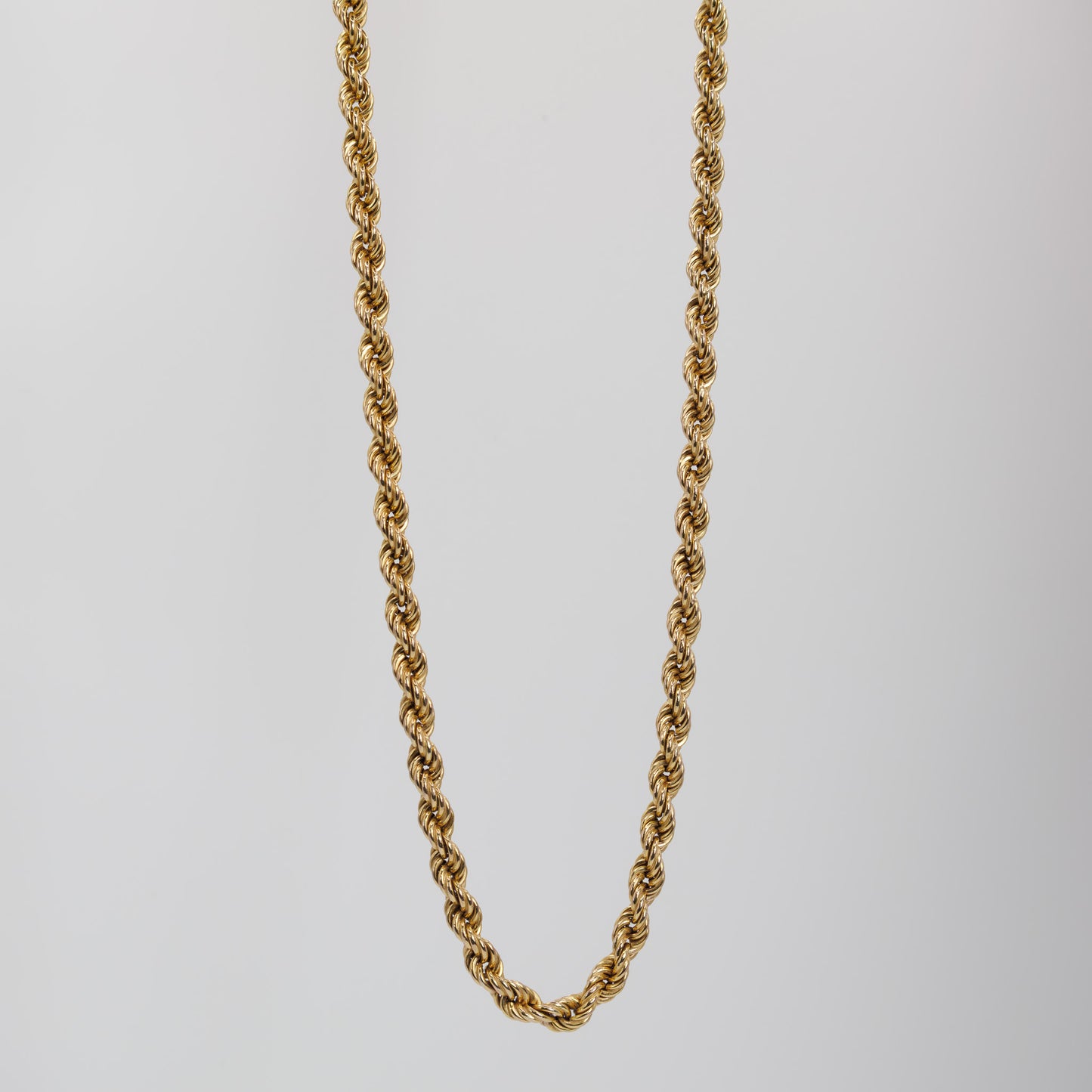 Second-Hand 9ct Gold Rope Chain Necklace