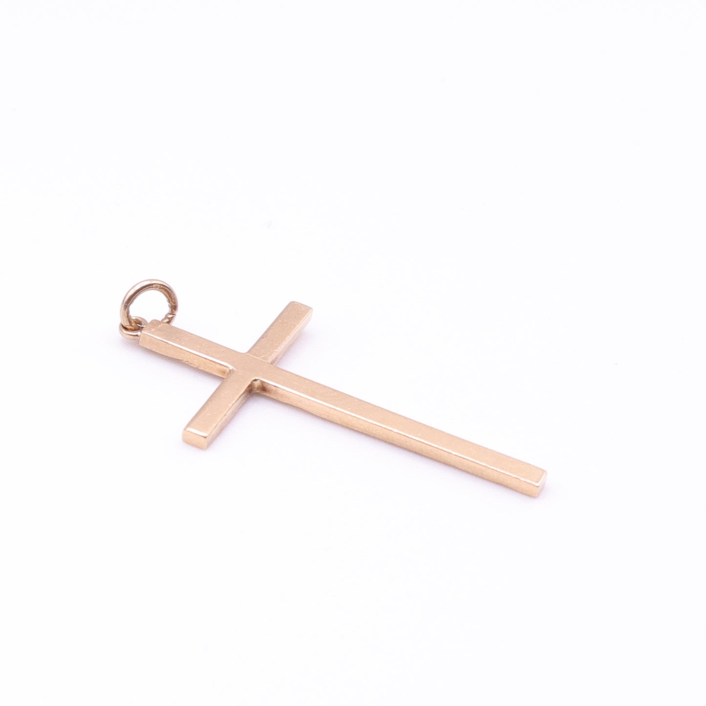 Second-Hand 9ct Gold Engraved Cross Pendant