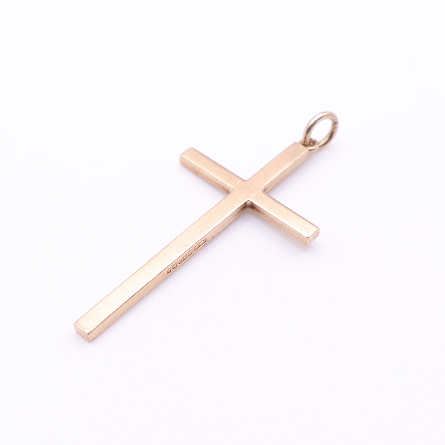 Second-Hand 9ct Gold Engraved Cross Pendant